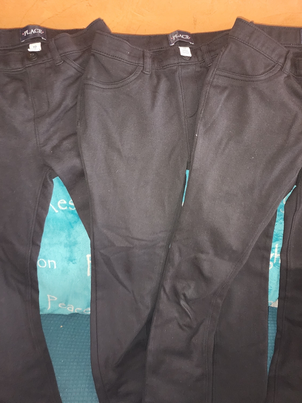 The Children's Place Black Girls' Uniform Jeggings - Set of 3